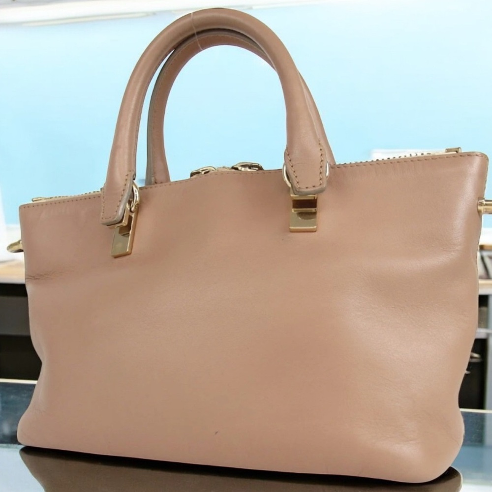 CHLOE Bailey Bicolor Leather Handbag- Small 😍❤️ - Picture 4 of 16
